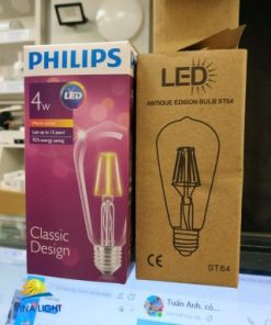 Bóng đèn LED Classic 4W E27 ST64 Philips