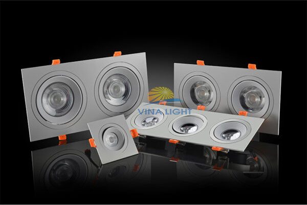 Đèn led spot âm trần vuông 2*18W/ 2*24W CES3012C ELV - Ảnh 2