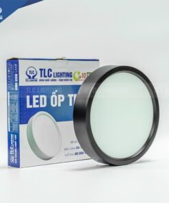 Đèn LED ốp trần 24W dạng tròn vỏ đen – Ba màu