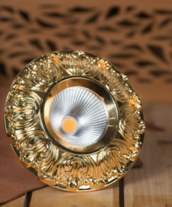 Đèn Led âm trần cổ điển Gold 18K